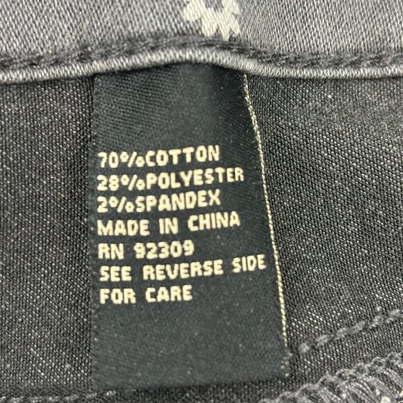 DG2 Skinny Women's size 14 Tall White Floral Gray Denim jeans - Picture 3 of 4